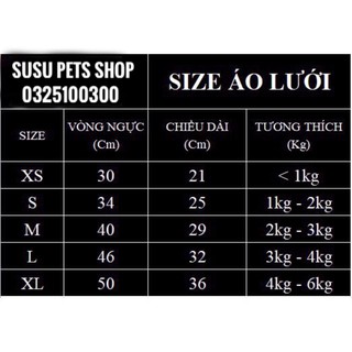 Áo Lưới Ba Lỗ Cho Thú Cưng