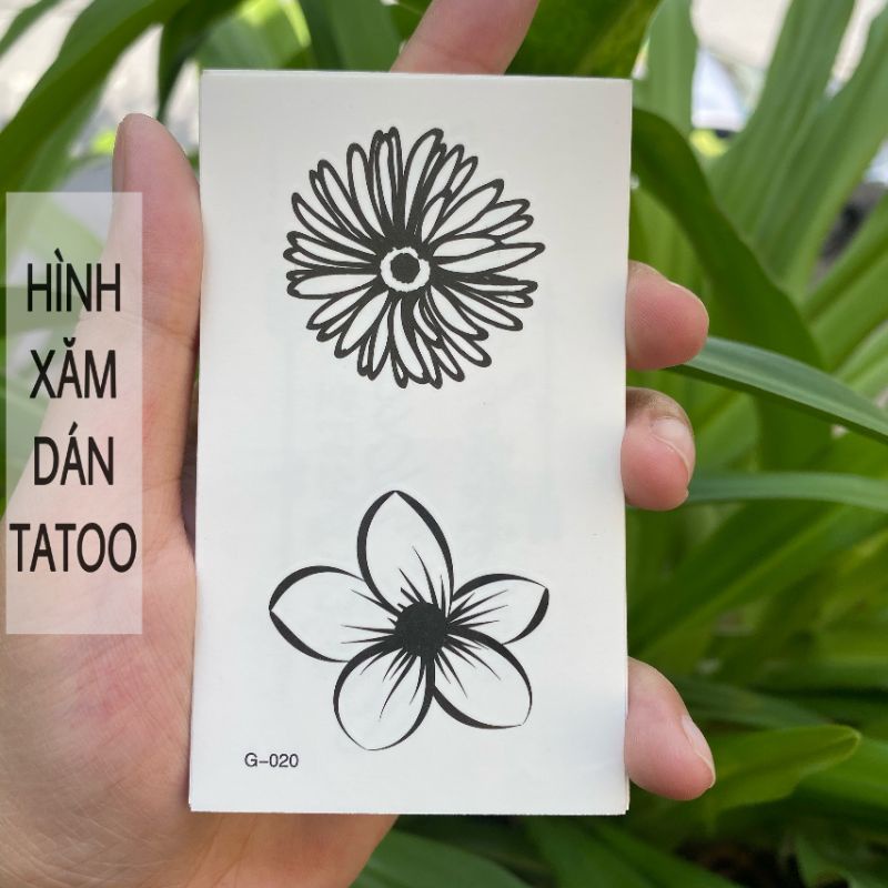 Hình xăm vân hoa g20. Tatoo dán tạm thời size &lt;10x6cm