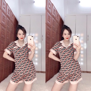 Pijama lụa bộ cộc ( sỉ lẻ ib, ib chọn mẫu)
