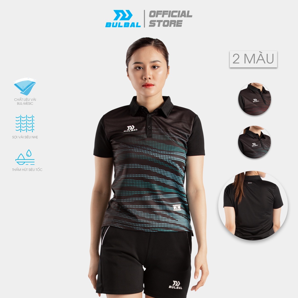 Áo Cầu Lông Nữ Cổ Trụ Bulbal Badminton Ss22  Chất Vải Mè Bul-Mesic, Dùng Trong Tập Luyện Và Thi Đấu Cầu lông