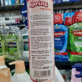 Xịt phòng Spring hồng phấn 280ml