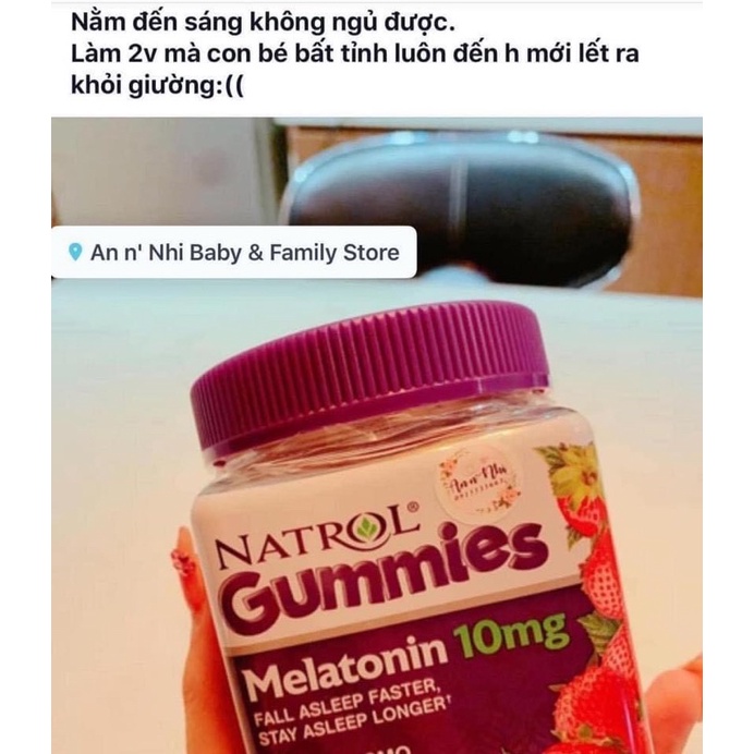 Kẹo dẻo ngủ ngon Natrol melatonin