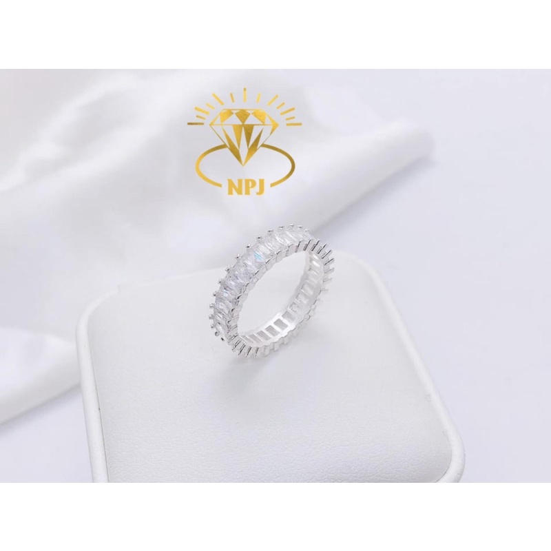 Nhẫn bạc full đá siêu đẹp dành cho nữ ,chuẩn Bạc ta 100%-Bạc Npj