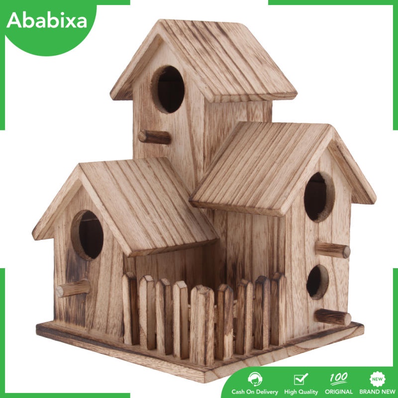 Tổ chim bằng gỗ trang trí sân vườn