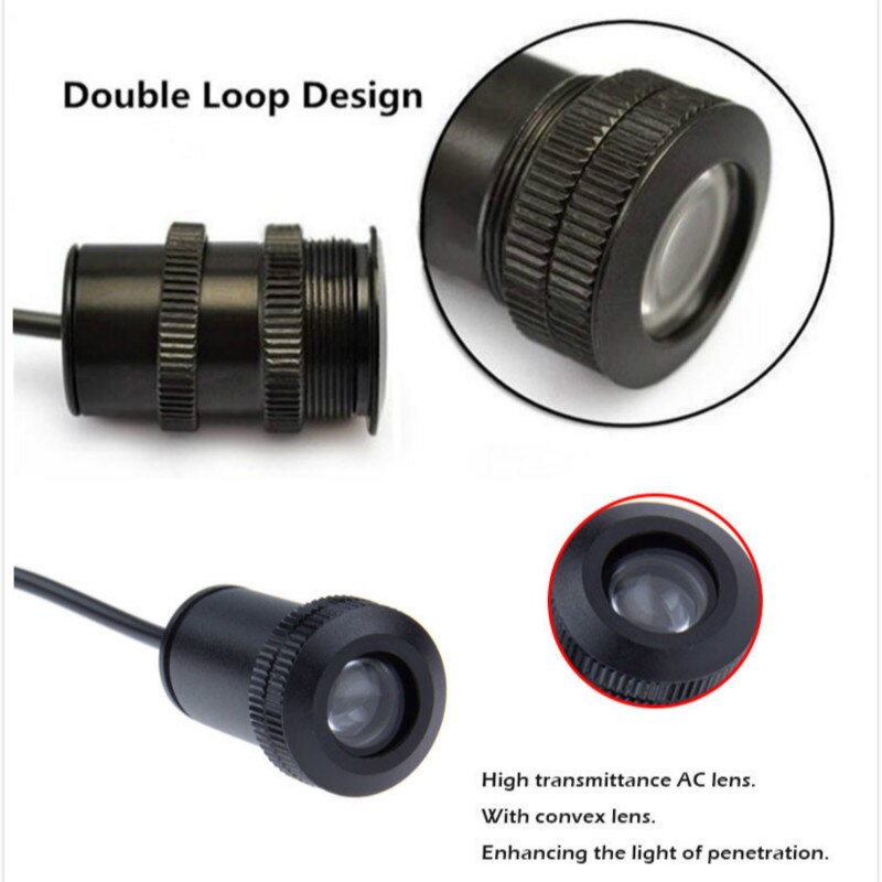 Set 2 Đèn laser Chiếu logo Gắn Cửa Xe Hơi mitsubishi