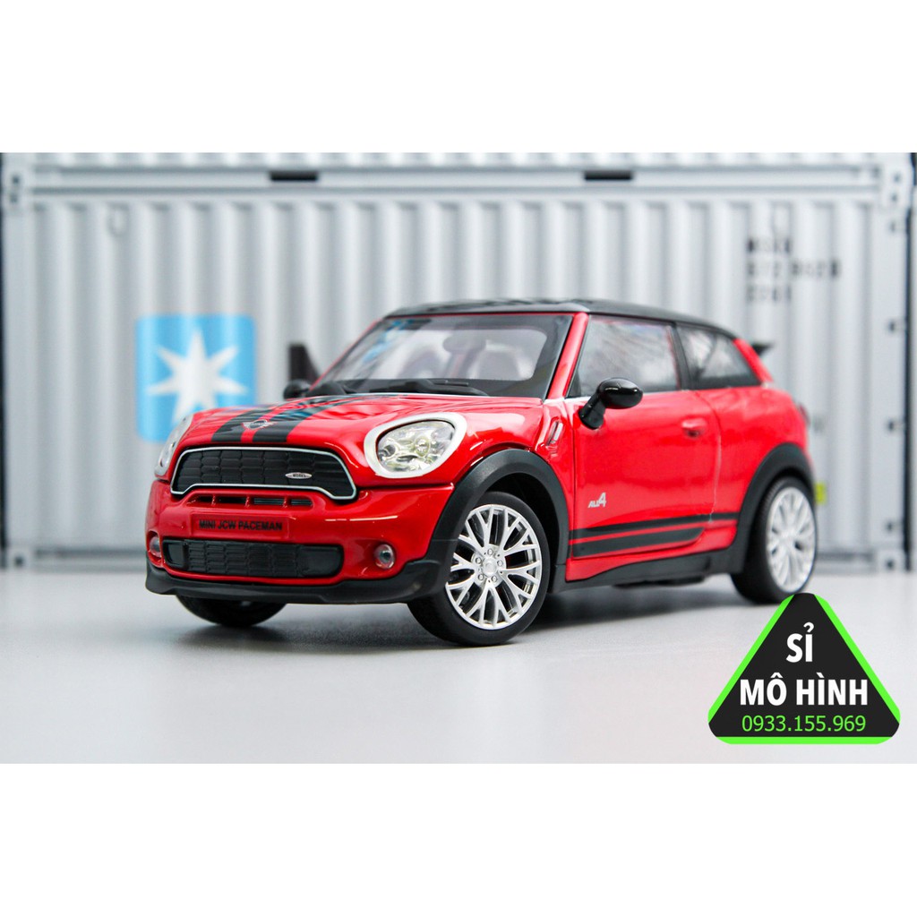 [ Sỉ Mô Hình ] Mô hình xe sedan Mini Cooper Paceman mở hết cửa 1:24 Đỏ