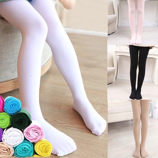 Quần legging màu trơn co giãn thoải mái cho bé gái