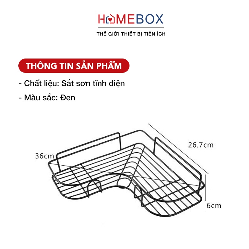 Kệ Góc Nhà Tắm - Có Sơn Tĩnh Điện, Kệ Dán Tường Nhà Tắm, Nhà Bếp Siêu Dính - Tặng Kèm Tấm Dán