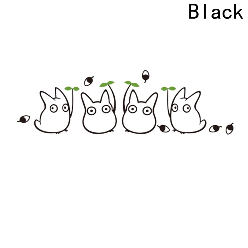 Sticker Dán Tường Họa Tiết Hoạt Hình Totoro Dễ Thương Bắt Mắt
