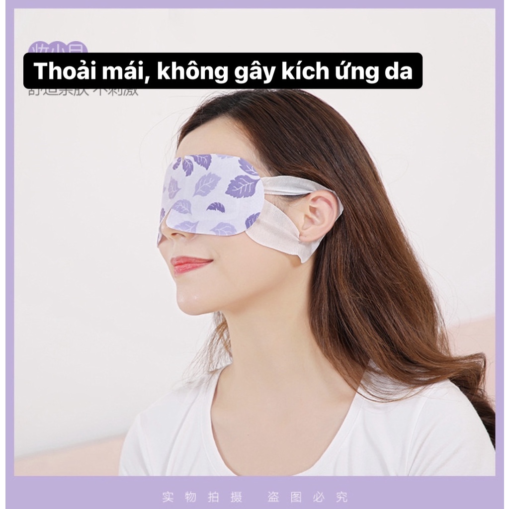 Mặt nạ chườm nóng mắt, mask mắt nóng giúp thư giãn, giảm quầng thâm mắt giúp mắt thư giãn bằng hơi nước