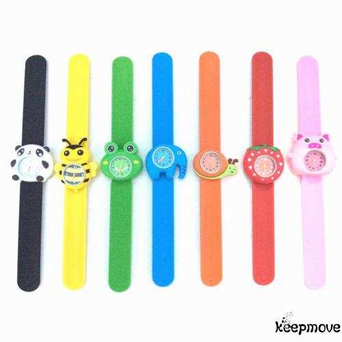ღtwღBoys Girls Slap Snap On Silicone Animal  Cartoon Wrist Watch | BigBuy360 - bigbuy360.vn