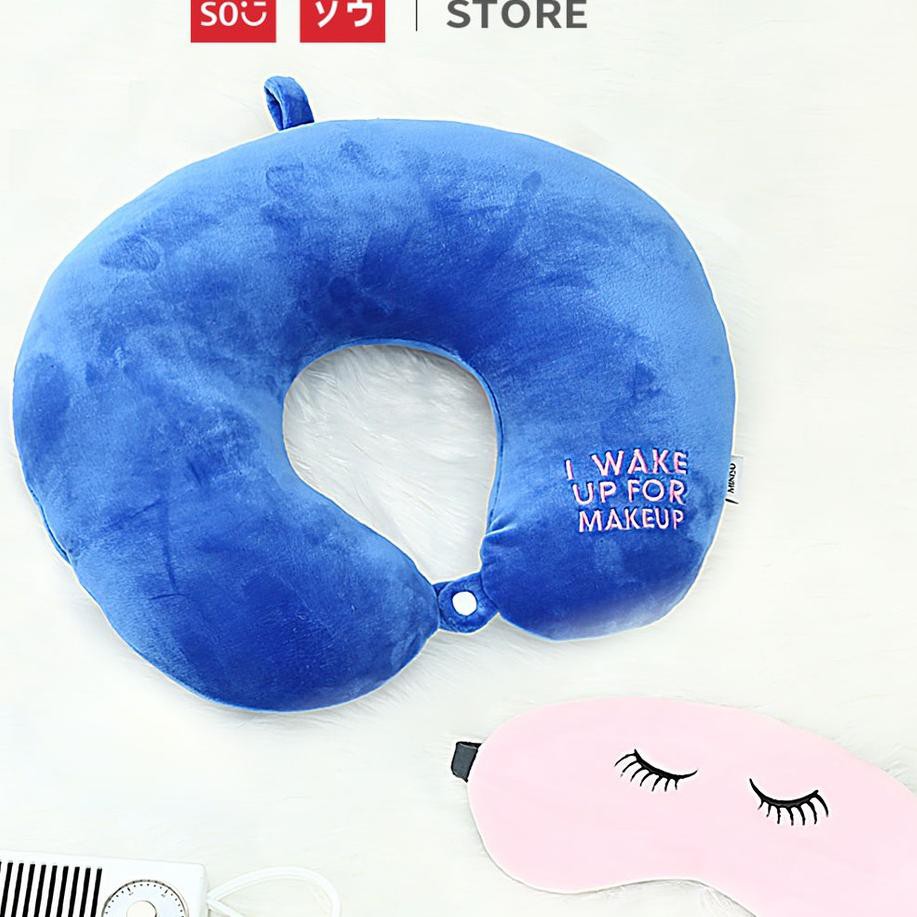 Miniso Gối Kê Cổ Chữ U Kèm Bịt Mắt 2 Trong 1 Tiện Dụng Cho Du Lịch