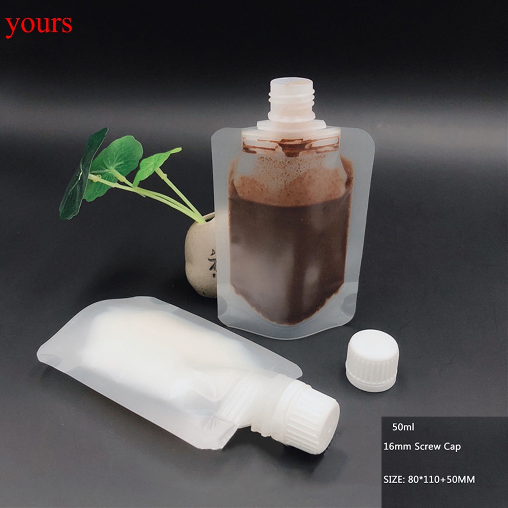 Túi nhựa trong suốt đựng dầu gội/mỹ phẩm 30/50/100ml