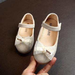 Giày Búp Bê Đế Mềm Phối Nơ Cho Bé Gái