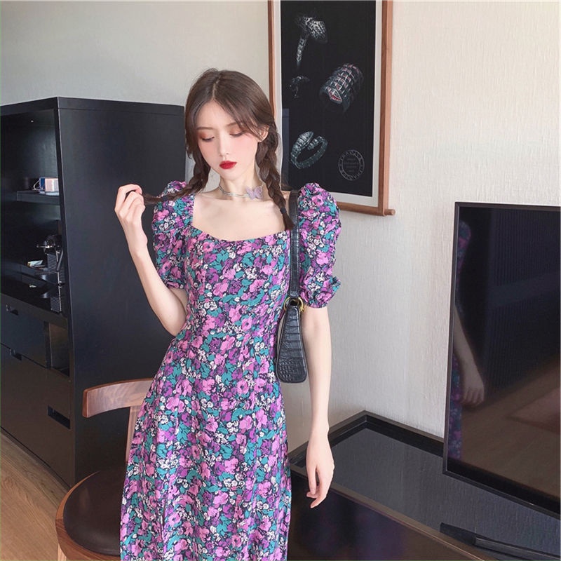 Đầm Tay Phồng Thiết Kế Mới Thời Trang Mùa Hè Theo Phong Cách Hàn Quốc Cho Nữ