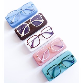 Gọng kính cận nữ, form lục giác hợp kim siêu nhẹ Tiệm của thỏ 1806 full màu