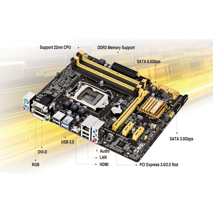 Main ASUS B85 M-Plus SOCKET 1150 4 KHE RAM