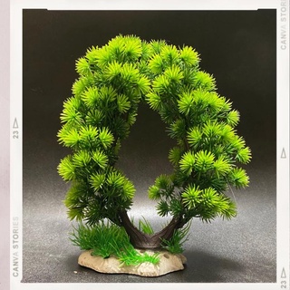 Cây cảnh nhựa trong bể cá - Cây cổng hoa