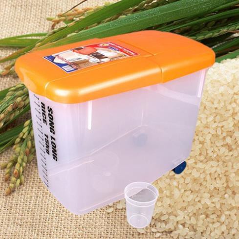 ( RẺ VÔ ĐỊCH) Thùng nhựa đựng gạo 15kg SONG LONG