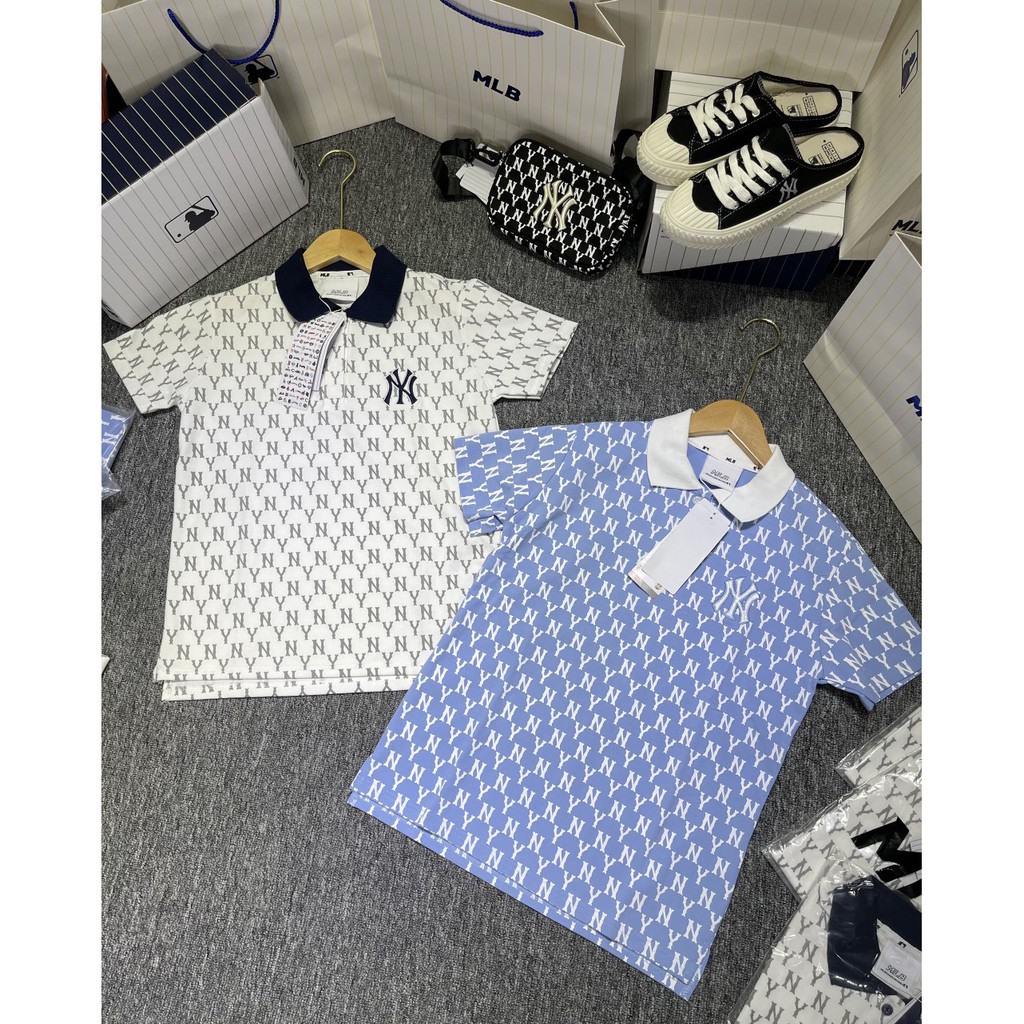 (HÀNG XUẤT XỊN) Áo Polo M//L//B Monogram 2 màu, Size S M L, Full tag code | BigBuy360 - bigbuy360.vn