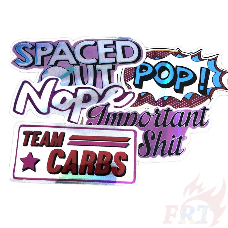 ❉ Laser Weird Ornaments Giấy và decal dán tường ❉ 20Pcs/Set Outer Space Mixed Doodle Stickers