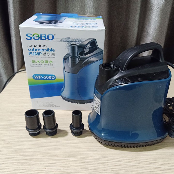 Máy Bơm Hút Đáy Cặn Bể Cá Mini Bể Cá Rồng Koi 360 Độ SoBo WP 100D/200D/300D/500D/600D/700D