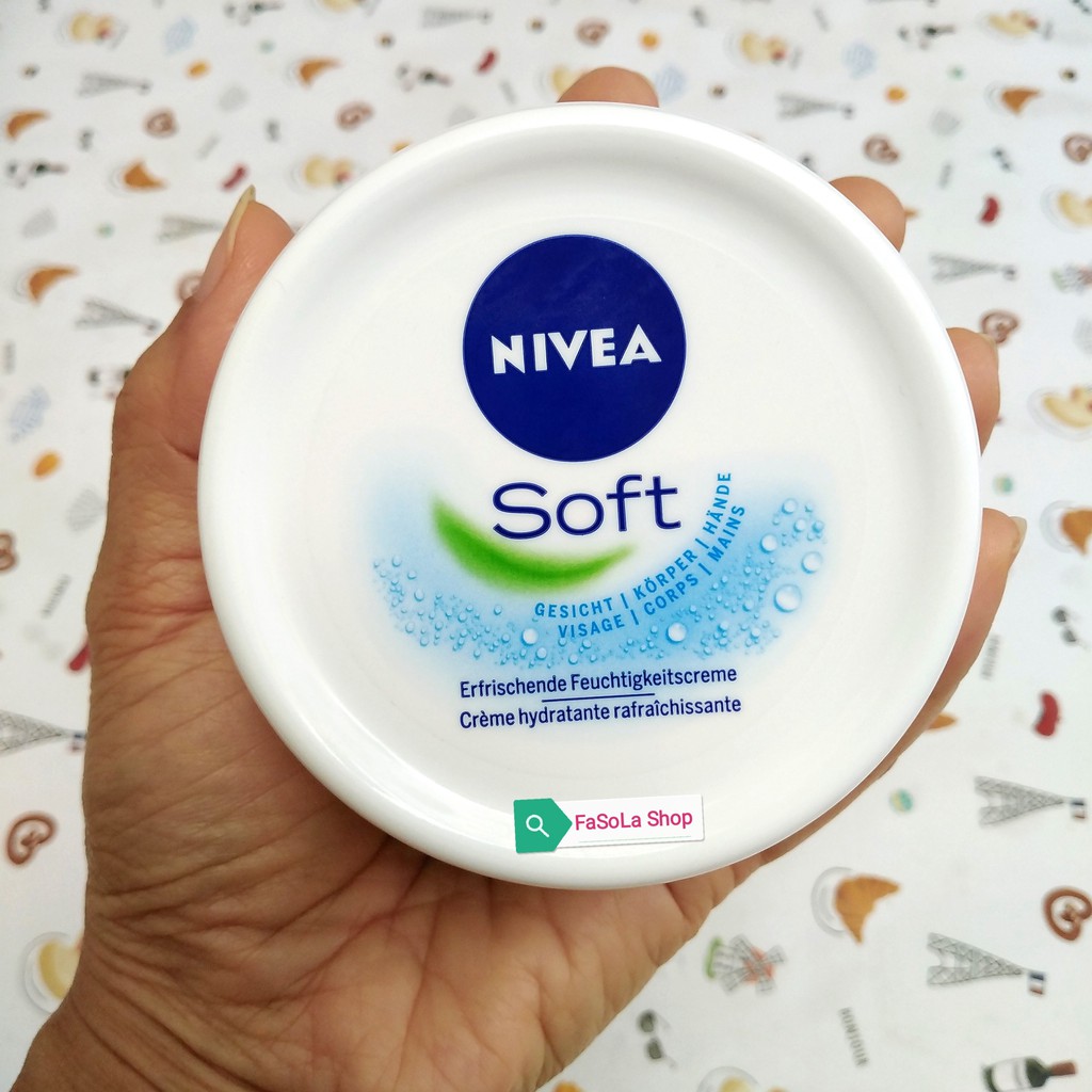Kem dưỡng da NIVEA SOFT 200ml Đức 🇩🇪 dưỡng ẩm da vitamin e chống nẻ khô dưỡng thể