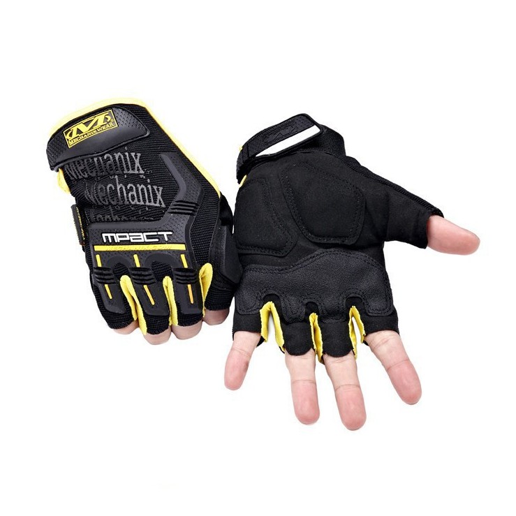 Găng Tay Nam Nữ Mechanix Ngón Cụt (Tập Gym - Lái xe - Đi phượt) (  MP3 )