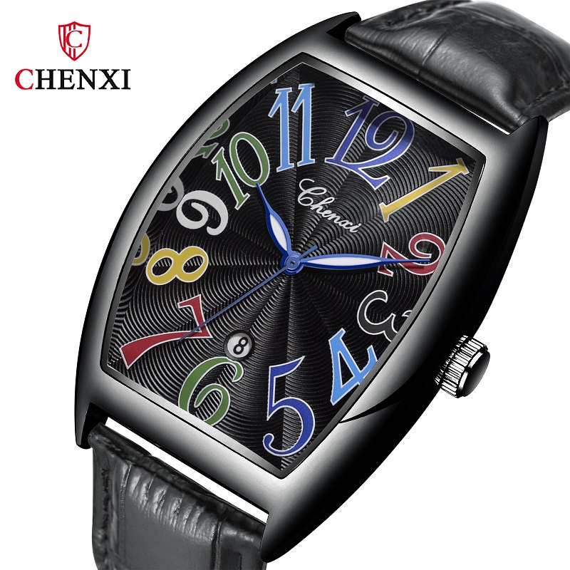 Đồng Hồ Nam Dây Da Sang Trọng Chexi 8217