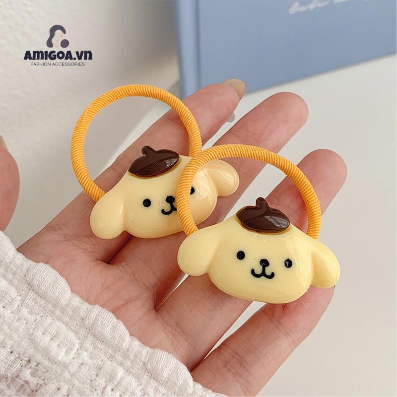 Dây Buộc Tóc Cao Su Co Giãn Kiểu Lolita Đáng Yêu Cho Bạn Gái