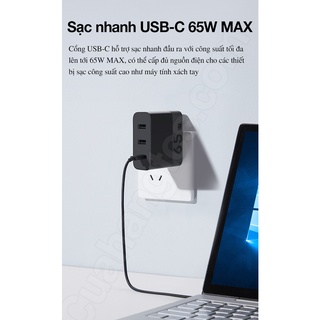 Củ sạc nhanh PD ZMI HA835 65W 2A1C(BH6)