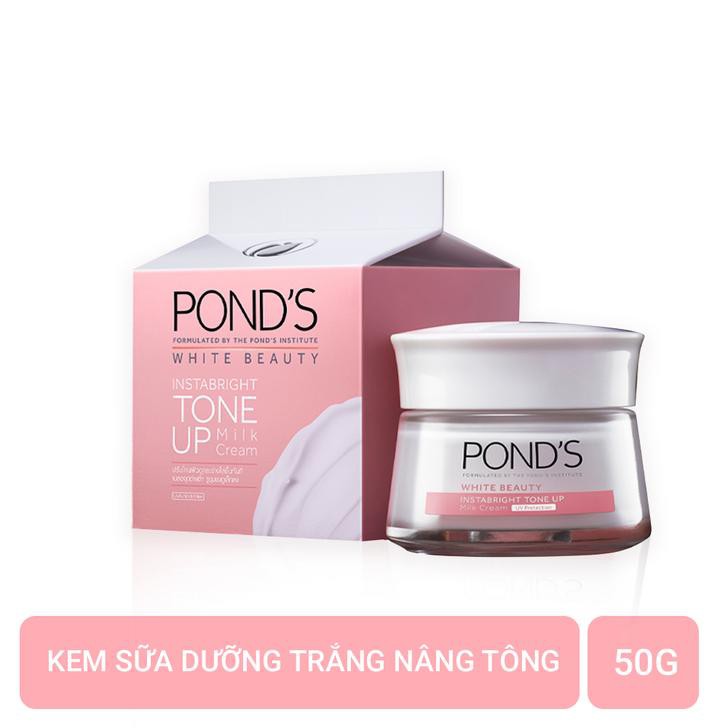 Kem sữa dưỡng da Pond's Intabright Tone Up Milk Cream chiết xuất Protein từ sữa nâng tông sáng mịn 50g