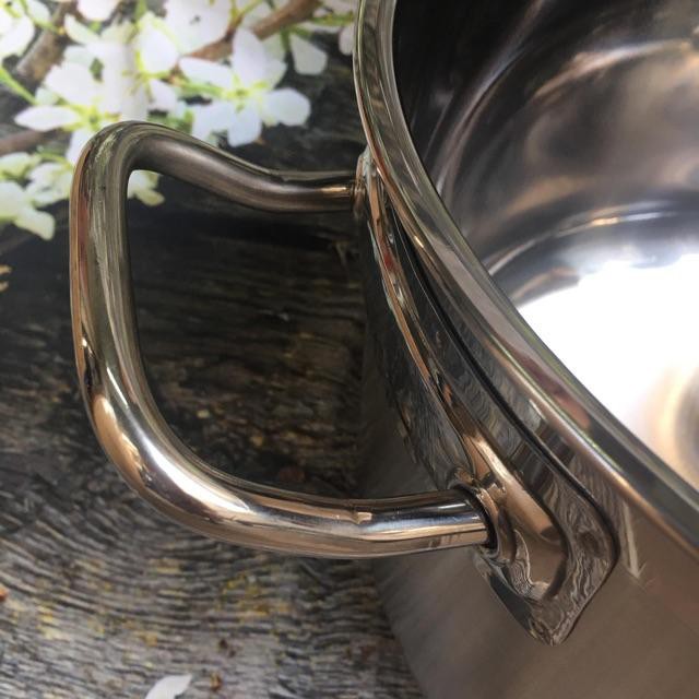 Nồi luộc gà inox 430 bếp từ 3 đáy FiveStar Standard 32cm nắp inox.tặng 1 vá canh inox