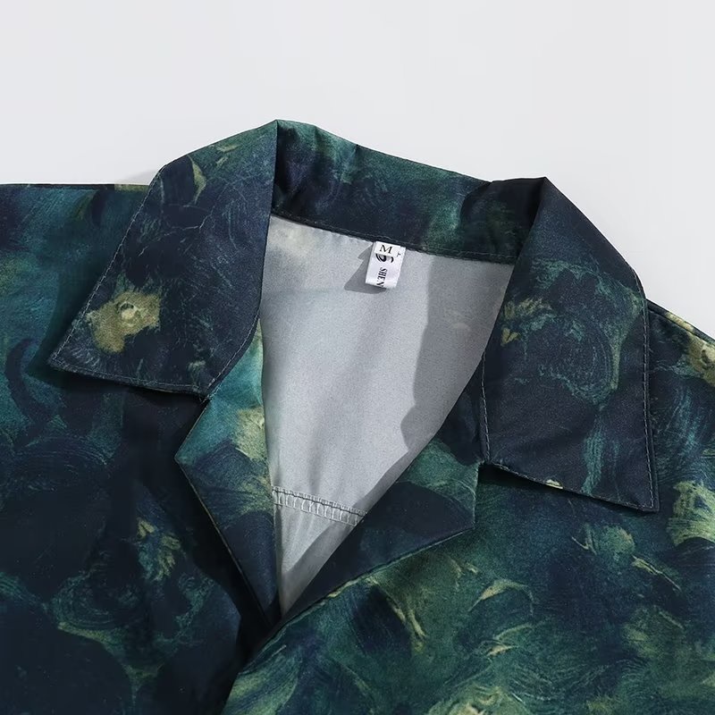 Áo Sơ Mi Mùa Hè Tay Ngắn Phong Cách Harajuku Mới 2022