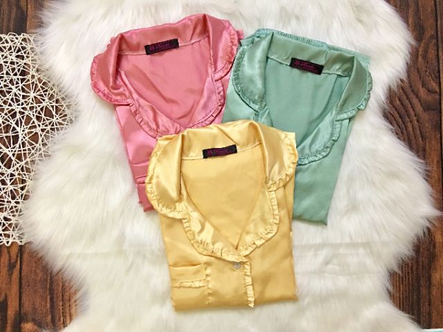 Phi lụa nhún bèo tay dài tiểu thư | BigBuy360 - bigbuy360.vn