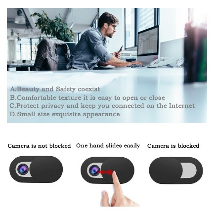 Set 3 nắp trượt đậy ống kính webcam thích hợp cho hầu hết các thiết bị tiện dụng | BigBuy360 - bigbuy360.vn