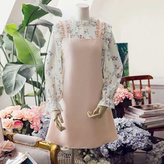 Yếm 2 dây bản to + bèo vai siêu bánh bèo - Hàng thiết kế theo số đo