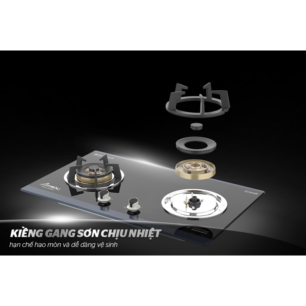 BẾP GAS ÂM KÍNH  SUNHOUSE APEX APB8816