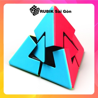 Rubik Biến Thể Tam Giác Duo Pyraminx Cube Rubic Fanxin Kim Tự Tháp Magic Tower Middle Đẹp Xoay Trơn Mượt
