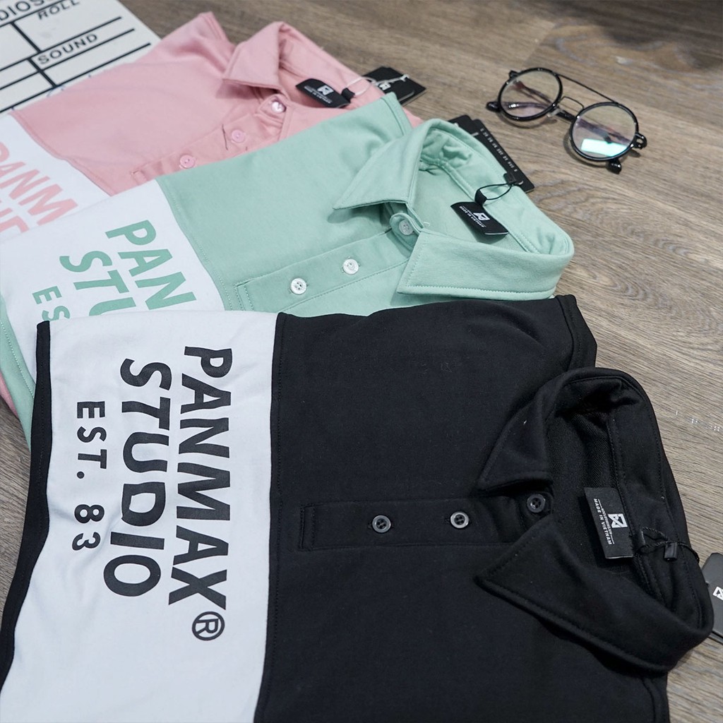 Áo Thun Trơn Polo Unisex Panmax N7 Phông Nam Nữ Hàn Quốc Tay Lỡ Cotton Phối Màu | BigBuy360 - bigbuy360.vn