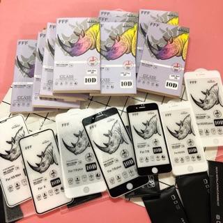 ⚡️Chính Hãng⚡️ Kính Cường Lực Iphone Full Màn 10D TÊ GIÁC Loại Sịn -Kèm Giấy lau