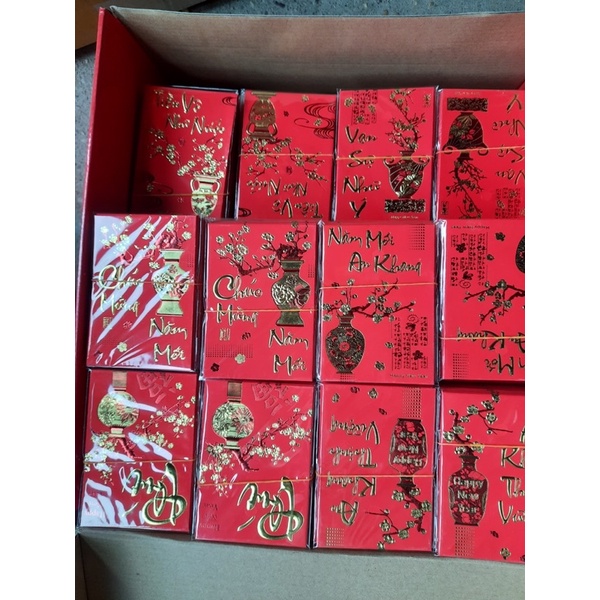 30 Lì xì Nhung dập nổi hàng đẹp