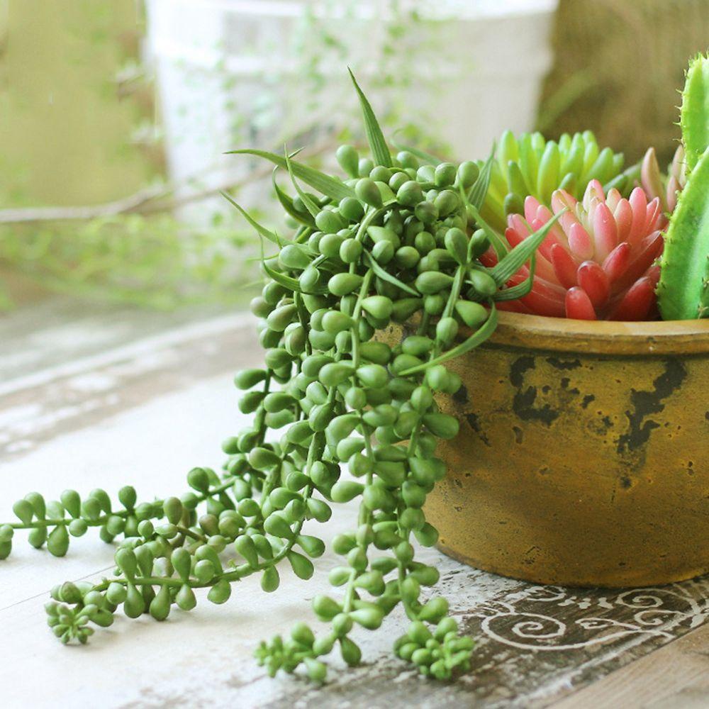 Chậu Cây Giả Dạng Treo Mềm Mại Trang Trí Sân Vườn Ngoài Trời