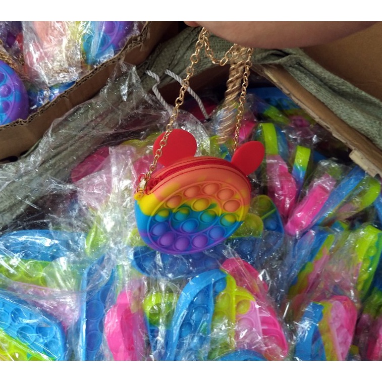 【Pop it】 bong bóng silicon đồ chơi giảm áp lực bóp dụng cụ cảm giác để giải tỏa cảm xúc của trẻ