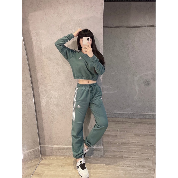 (HÀNG XUẤT XỊN) Set bộ das 1931 CROPTOP SWEAT SET Made in Cam//bo//dia full-tag-code  SIZE XS S M - Có bán lẻ
