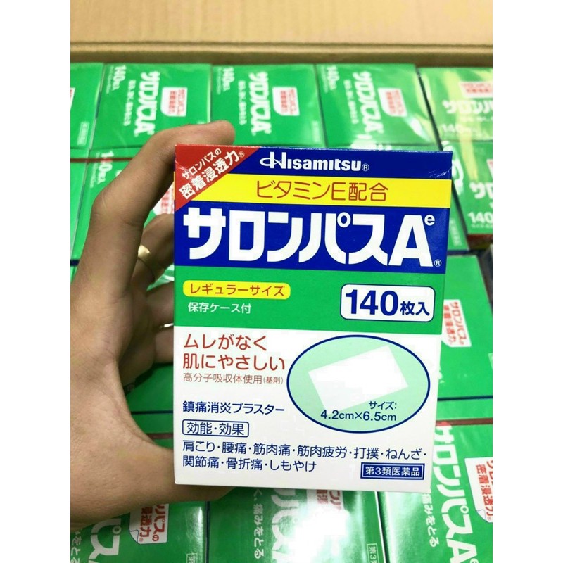 tách lẻ -  nội địa Nhật - Miếng dán Salonpas Hisamitsu 140 Miếng