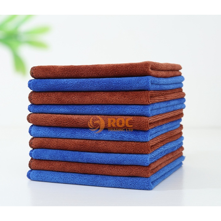 Combo 10 khăn đa năng siêu thấm hút không đổ lông, chất liệt Microfiber, Màu ngẫu nhiên