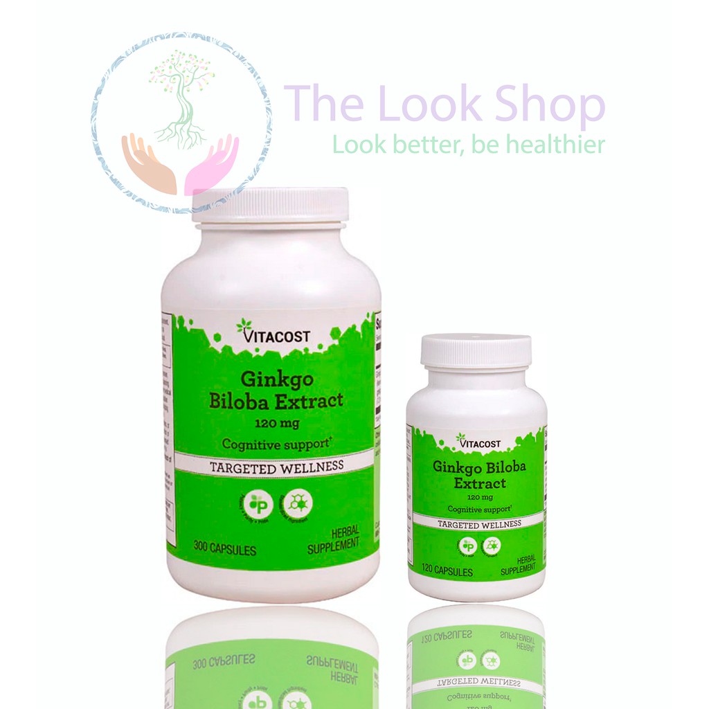 USA-Viên uống hoạt huyết dưỡng não Ginkgo Biloba Extract 120mg - Vitacost