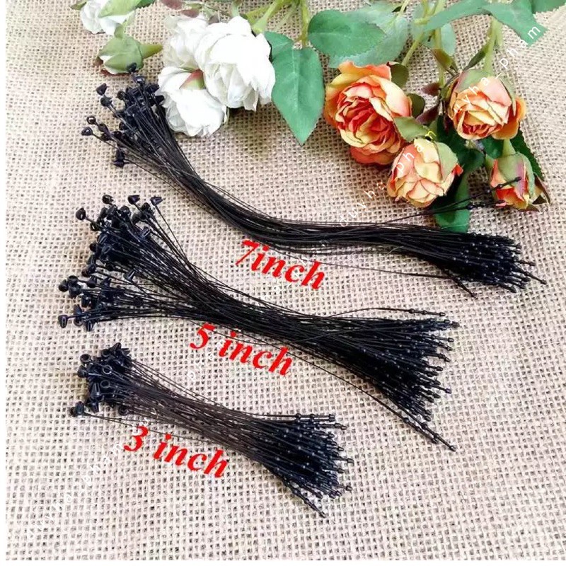 [1000 sợi] CỌNG NHỰA XỎ TAG QUẦN ÁO- DÂY TREO NHÃN MÁC