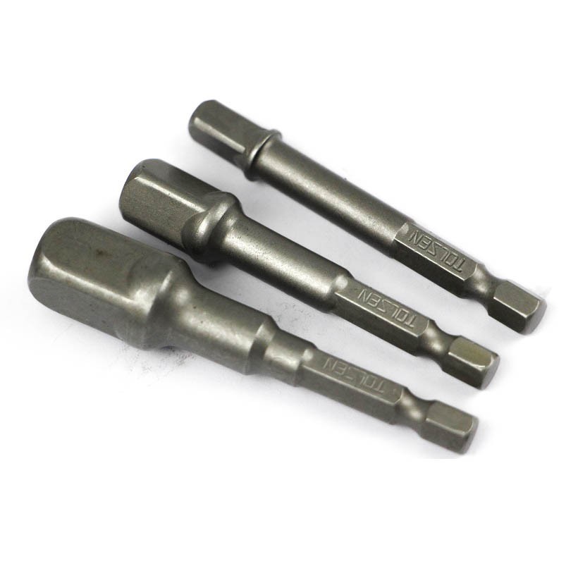 Bộ ba đầu chuyển vít sang đầu bắn bu lông 1/2 &quot; 3/8 &quot; 1/4 &quot; inch Tolsen 77864 chất liệu hợp kim thép siêu cứng bền bỉ